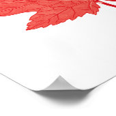 Red Maple leaf Canada Day art print no.11 (Hoek)