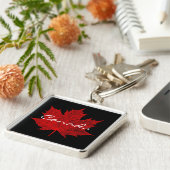 Red Maple Leaf - Canada Sleutelhanger (Zijkant)