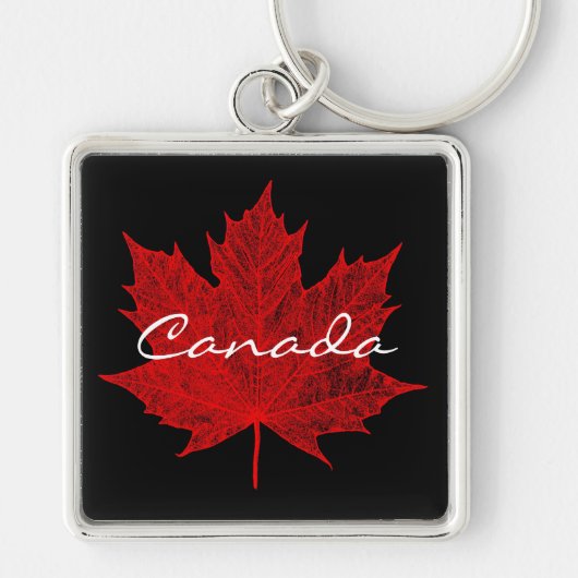 Red Maple Leaf - Canada Sleutelhanger (Voorkant)