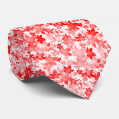 Red Maple Leaf Canada Symbol Emblem Flag Logo Stropdas (Opgerold)