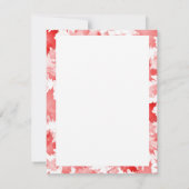 Red Maple Leaf Canada Symbol Happy Canada Day Kaart (Achterkant)