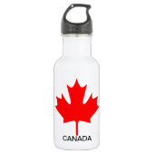 Red Maple Leaf Canada - Waterfles (Voorkant)