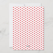 Red Maple Leaf Flag Canada Dag Party Uitnodiging (Achterkant)