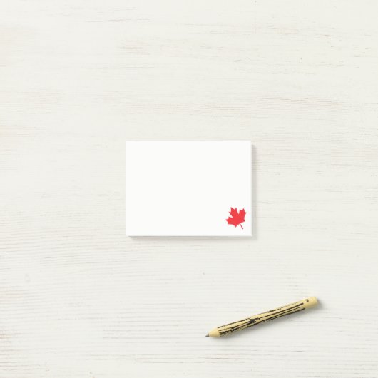 Red Maple leaf ı Post het Opmerking Post-it® Notes (Op bureau)