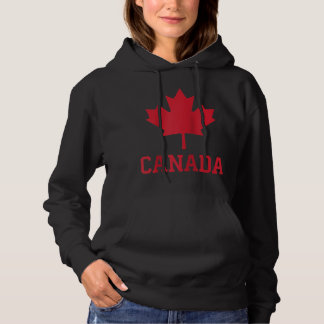 Red Maple Leaf Love Flag Canada Day.png Hoodie
