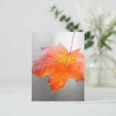 Red Maple Leaf - Mystique Autumn Briefkaart (Staand voorkant)
