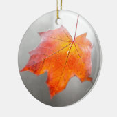 Red Maple Leaf - Mystique Autumn Keramisch Ornament (Links)