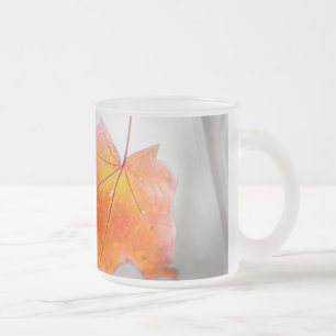 Red Maple Leaf - Mystique Autumn Matglas Koffiemok