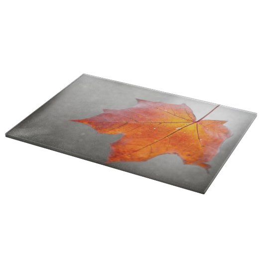 Red Maple Leaf - Mystique Autumn Snijplank (Hoek)