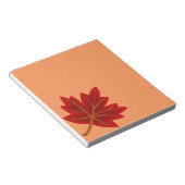 Red Maple Leaf Notitieblok (Schuin)
