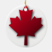 Red Maple Leaf Ornament (Achterkant)