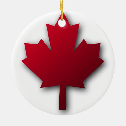 Red Maple Leaf Ornament (Achterkant)