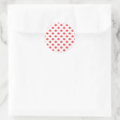 Red Maple Leaf Ronde Sticker (Tas)