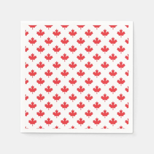Red Maple Leaf Servet (Voorkant)