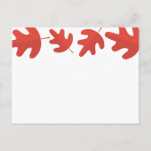 Red Maple Leaf Wedding RSVP-kaart Uitnodiging Briefkaart (Achterkant)