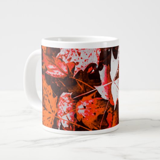 Red Maple Leaves Cup Grote Koffiekop (Links)