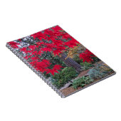 Red Maple Leaves in a Japanese Garden Notitieboek (Rechterzijde)