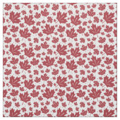 Red Maple Leaves Patroon Stof (Swatch)