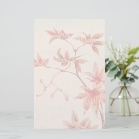 Red maple Stationery Briefpapier (Staand voorkant)