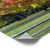 Red Maple tree in herfstkleuren, bij Concord; Poster (Hoek)