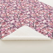 Red Maple Tree Sherpa Blanket Deken (3/4)