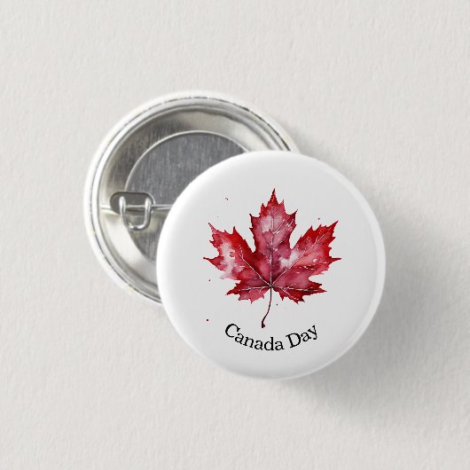 Red Maple voor Canada Day Ronde Button 3,2 Cm (Voorkant /achterkant)