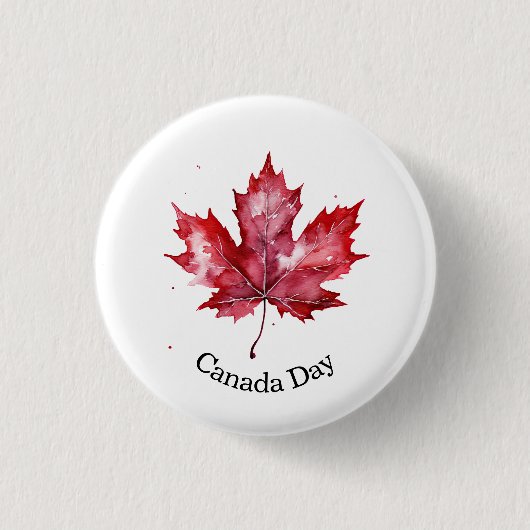 Red Maple voor Canada Day Ronde Button 3,2 Cm (Voorkant)