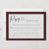 Red Maple Wedding RSVP Save The Date (Voorkant)