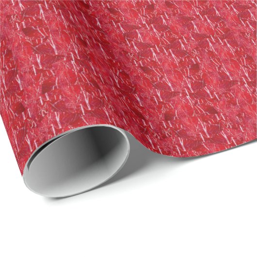 Red Marble Abstract Cute Unique Cute Cft Cadeaupapier (Rol Hoek)