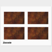 Red Marble Abstract Fractal Rectangle Sticker (Vel)