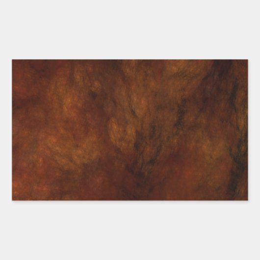 Red Marble Abstract Fractal Rectangle Sticker (Voorkant)