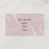 Red Marble Business Card Visitekaartje (Achterkant)