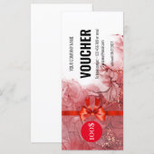 Red Marble Cadeaubon Certificaat (Voorkant / Achterkant)