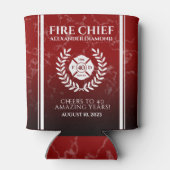 Red Marble Retiring Firefighter Blikjeskoeler (Achterkant)