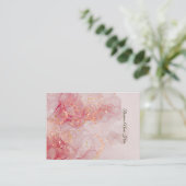 Red Marble Store Earring Display Card Visitekaartje (Staand voorkant)