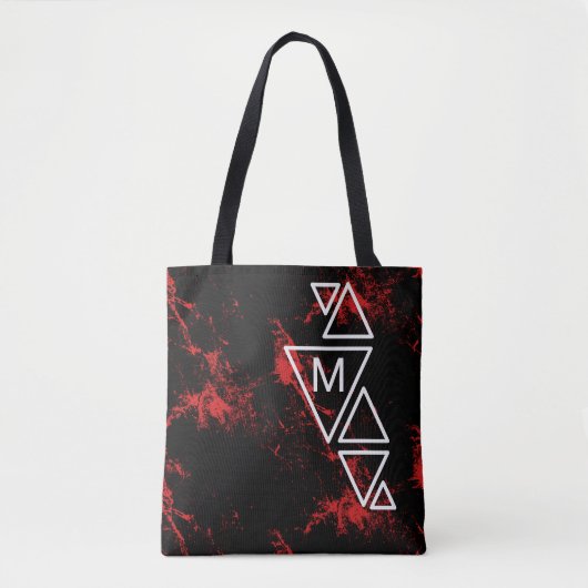 Red Marble TS Monogram Tote Bag (Voorkant)