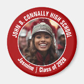 Red Marching Band Foto High School Spirit Magneet (Voorkant)