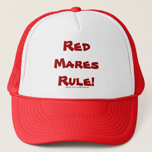 Red Mares Rule! Trucker Pet (Voorkant)