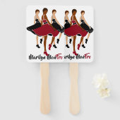 red Marilyn MonFRO AFRoCA Afro Africa Black Woman Handwaaier (Voorkant en achterkant)