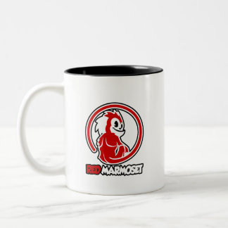 Red Marmoset Logo Tweekleurige Koffiemok