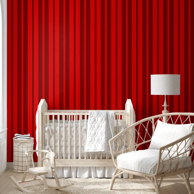 Red Maroon Stijlvolle Strepen Patroon Ontwerp Behang (Creator heeft geüpload)