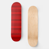 Red Maroon Stijlvolle Strepen Patroon Ontwerp Persoonlijk Skateboard (Voorkant)