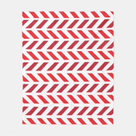 Red Maroon Zigzag Stripe Patroon Fleece Deken