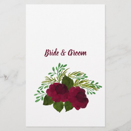 RED MARRIED OF NOT MARRIED SHOWER GAME CARD FLYER (Achterkant)