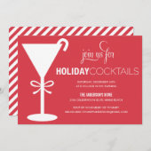 RED MARTINI | HOLIDAY COCKTAIL ARTIJ INVITE KAART (Voorkant / Achterkant)