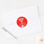 Red Martini Sticker (Envelop)