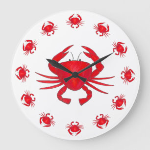 Red Maryland Crab Beach House Bedroom Grote Klok