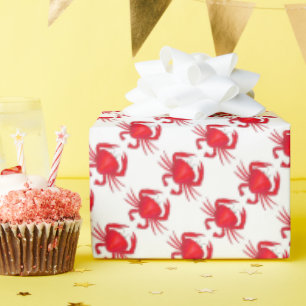 Red Maryland Hard Shell Crab Beach Ocean Seafood Cadeaupapier