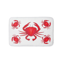 Red Maryland Hardshell Crab Crustacean Beach Badmat