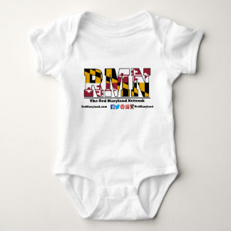 Red Maryland logo baby apparel Romper